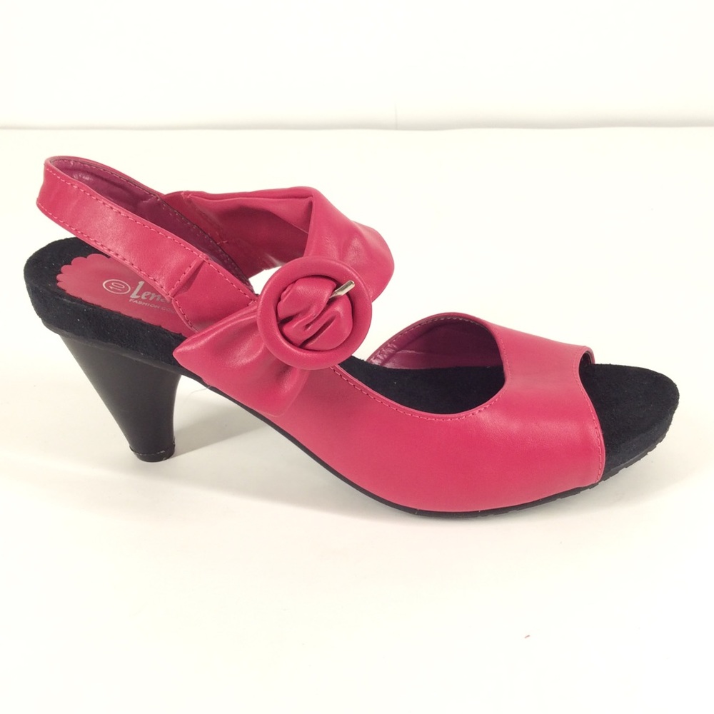 Lena Luisa pink mid heels size 10